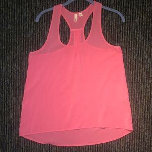 Pink gently worn tank top
